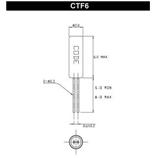 卡迪納爾晶振,CTF6圓柱晶振,CTF6-A1C3-32.768K-D6晶振